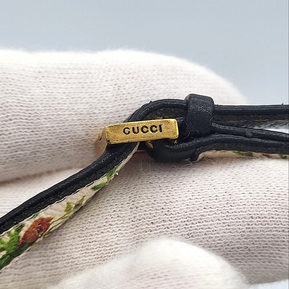 Gucci Regina Pearl Studded Strappy Sandals Black 40 - Picture 9 of 16